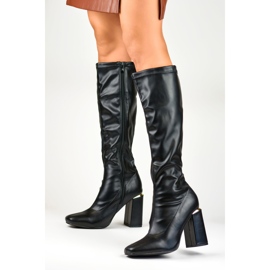 Bottes Modèle NN258B Noir - PRIMO le noir 1