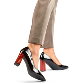 Escarpins laqués GD-FL486B-B noir 1