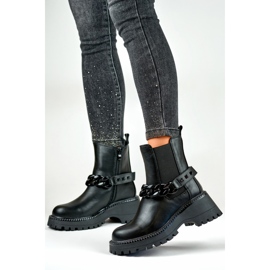 Bottines Chelsea Modèle GD-BHRX7385B Noir - PRIMO le noir 2