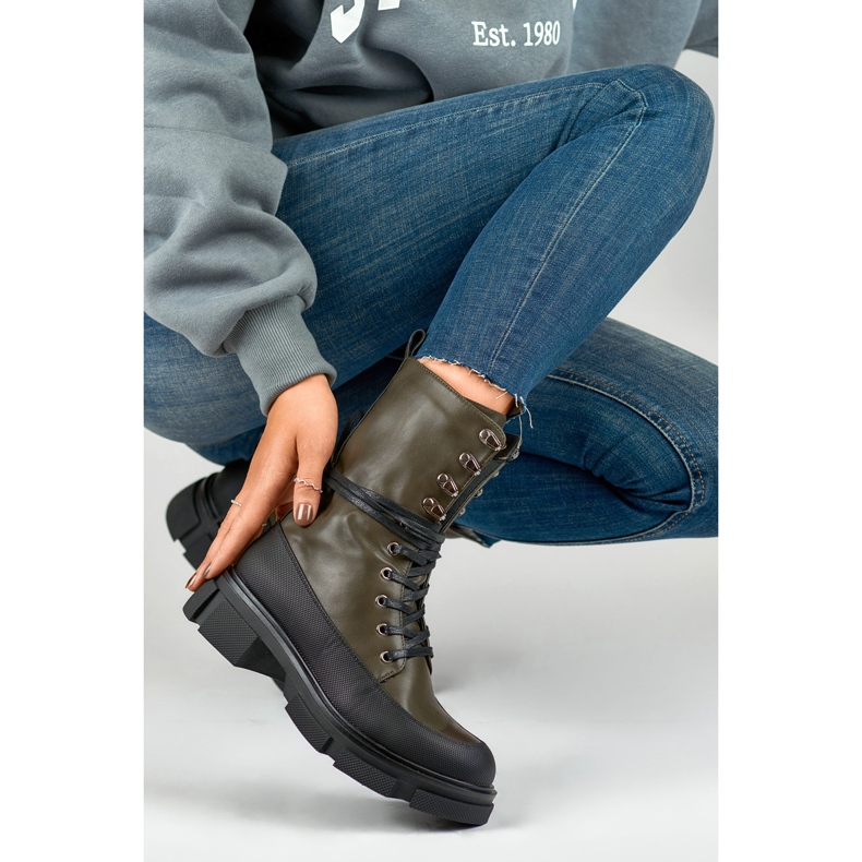 Modèle Ouvrier Garlin JH21-31GR Noir/Vert - PRIMO 1