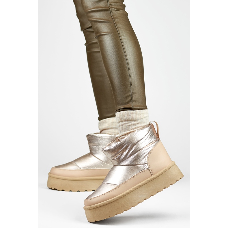 Bottes de neige Modèle J2-38-BR Beige/Or/Rose - PRIMO 1 Bottes de neige Modèle J2-38-BR Beige/Or/Rose - PRIMO 1