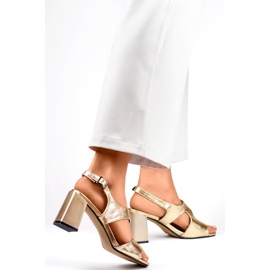 Sandales pour femmes GD-FL1146GO Doré d'or 1