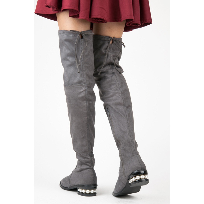 Fashion Mousquetaires gris avec perles 2