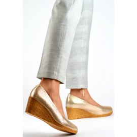 Escarpins compensés pour femmes GD-651A-L.GO doré 1