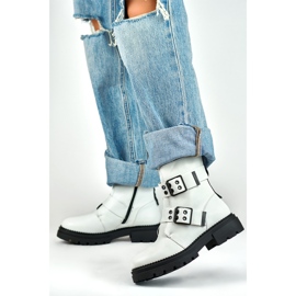 Bottes de travail Modèle Axelle 250007W-PU Laque Blanche - PRIMO 1