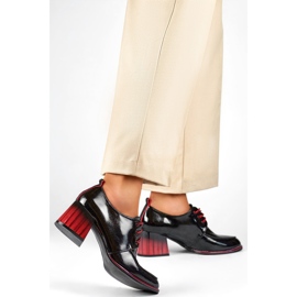 Chaussures pour femmes GD-FL439-B Cuir verni le noir 1