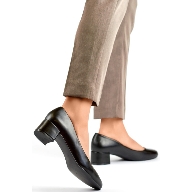 Escarpins femme GD-FL490A-B noir le noir 1