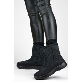 Bottes de neige isolées pour femmes JS1-8-B le noir 1