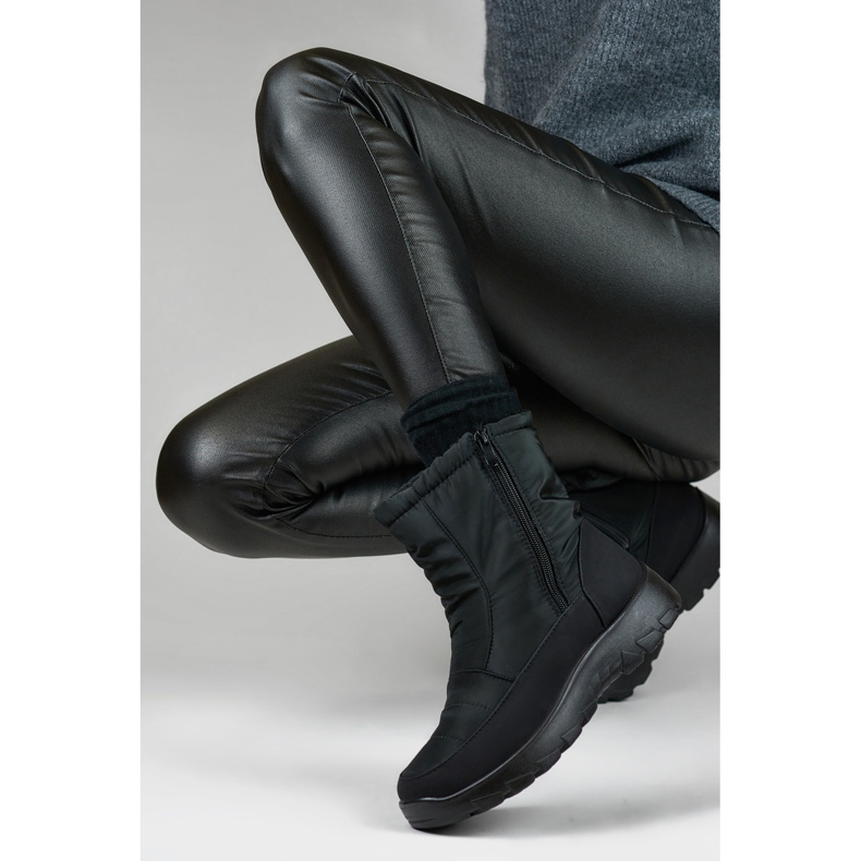 Bottes de neige isolées pour femmes JS1-8-B noir 2