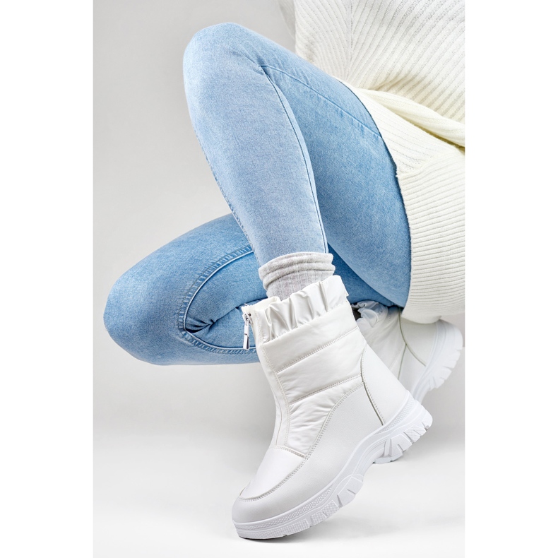 Bottes de neige Modèle 3555-2-W Blanc - PRIMO blanche 2
