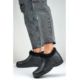 Bottes en caoutchouc isolées pour femmes B2016B le noir 1