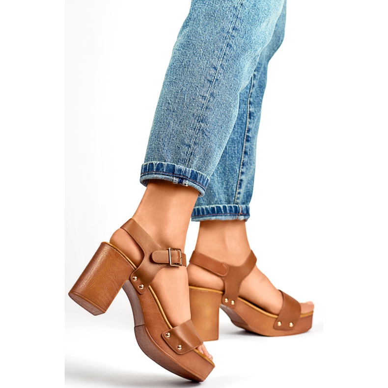 Sandales pour femmes 3993CA brun 1