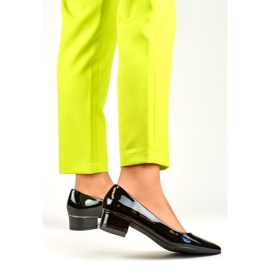 Escarpins vernis pour femmes GD-XR106C-B le noir 2