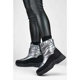 Bottes de neige Modèle 3555-4-G Noir/Argent - PRIMO gris 1