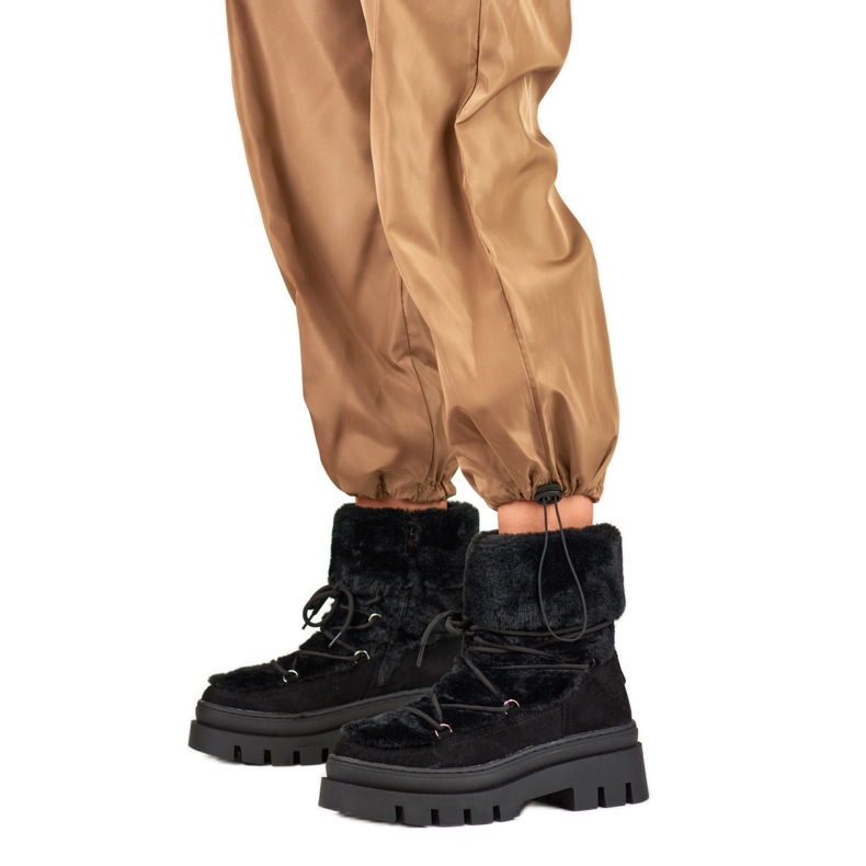 Bottes de neige Modèle XH9370-1-B Noir - PRIMO le noir 1