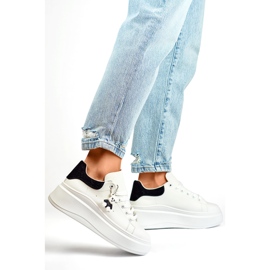 Chaussures de Sport Modèle LL23171W/B Blanc/Noir - PRIMO blanche 2 Chaussures de Sport Modèle LL23171W/B Blanc/Noir - PRIMO blanche 2