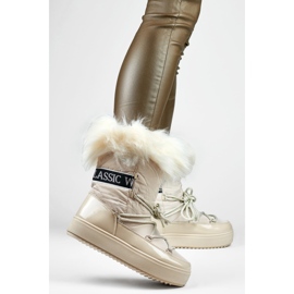 Bottes de neige Modèle 5705-4BE Beige - PRIMO 3