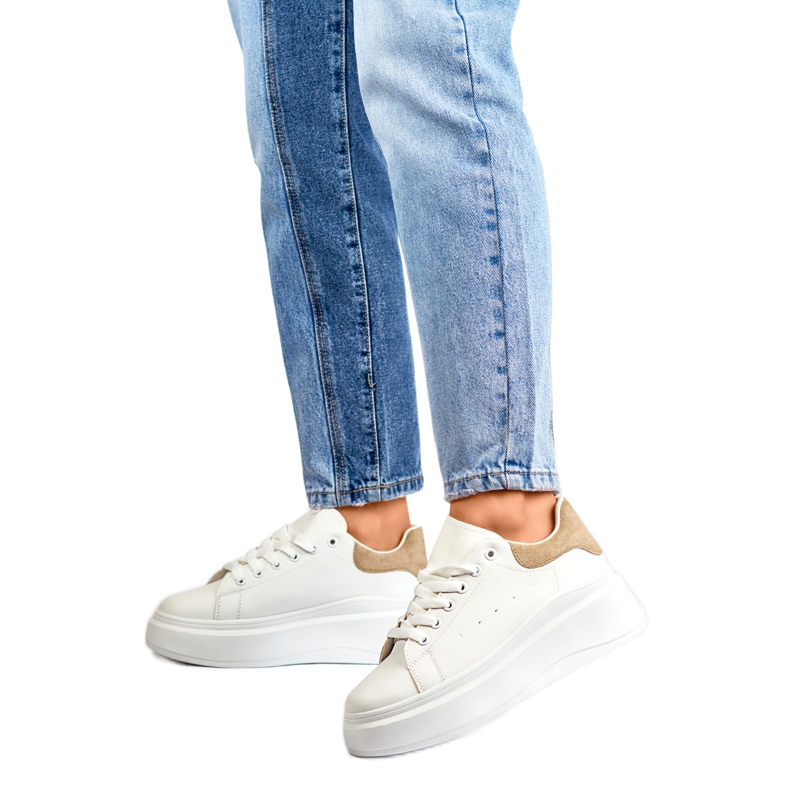 Chaussures de Sport Modèle LL23171KH Blanc/Beige - PRIMO blanche 1