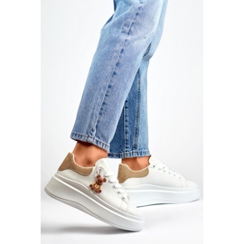 Chaussures de Sport Modèle LL23171KH Blanc/Beige - PRIMO 2