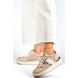 Chaussures de sport modèle 9053-SP-BE beige 1