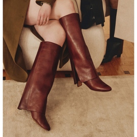 Marco Shoes Bottes larges Cléo brun 1