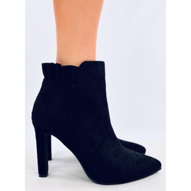Mariah Bottines à talons hauts en daim noir le noir 2