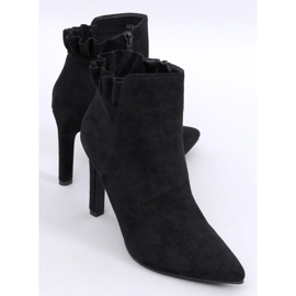 Mariah Bottines à talons hauts en daim noir le noir 1