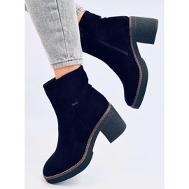 Filly Bottines noires à talon stable le noir 5