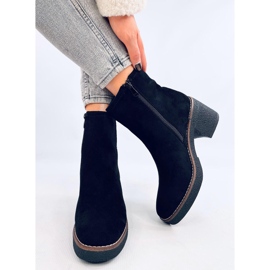 Filly Bottines noires à talon stable le noir 6