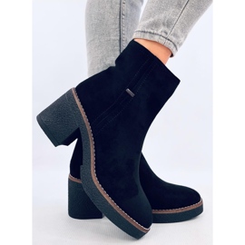 Filly Bottines noires à talon stable le noir 3