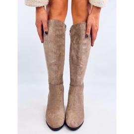 Bottines classiques à talons Arlena Taupe beige 6