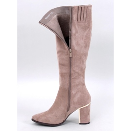 Bottines classiques à talons Arlena Taupe beige 2