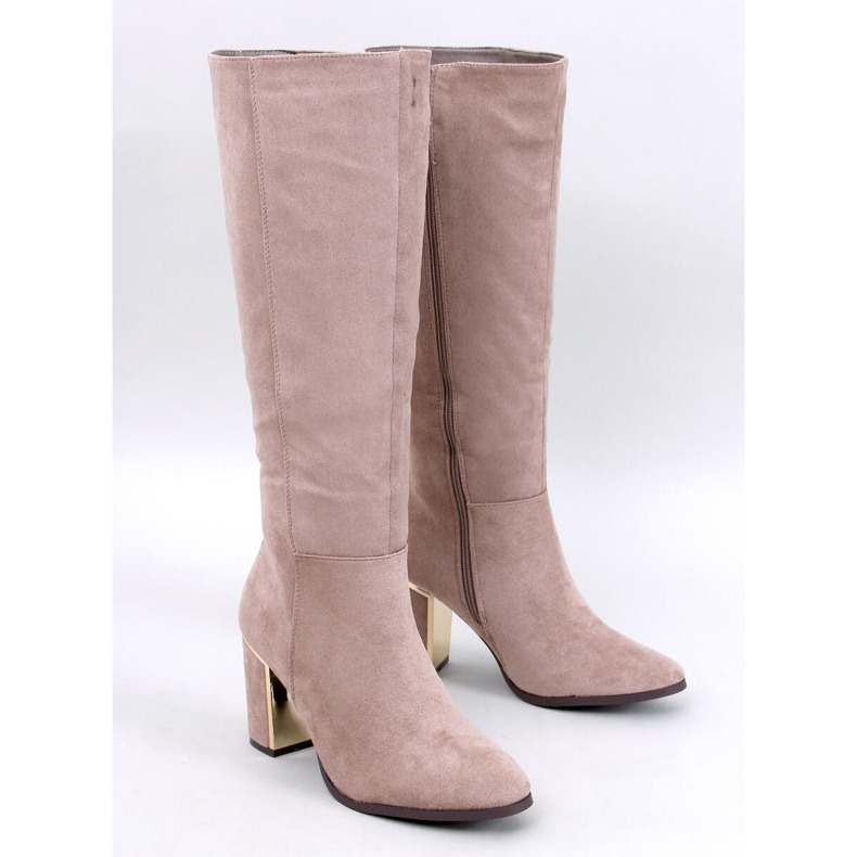 Bottines classiques à talons Arlena Taupe beige 1