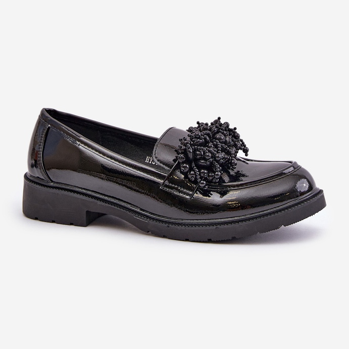 Mocassins Vernis Femme S.Barski HY369A Noir 2