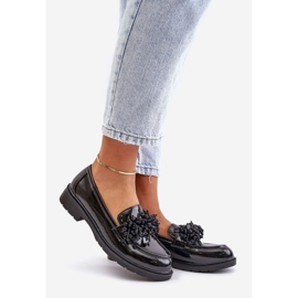 Mocassins Vernis Femme S.Barski HY369A Noir 1