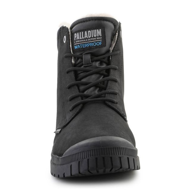 Chaussures Palladium sp20 Cuff cuir imperméable Wl 79067-008-M le noir 2