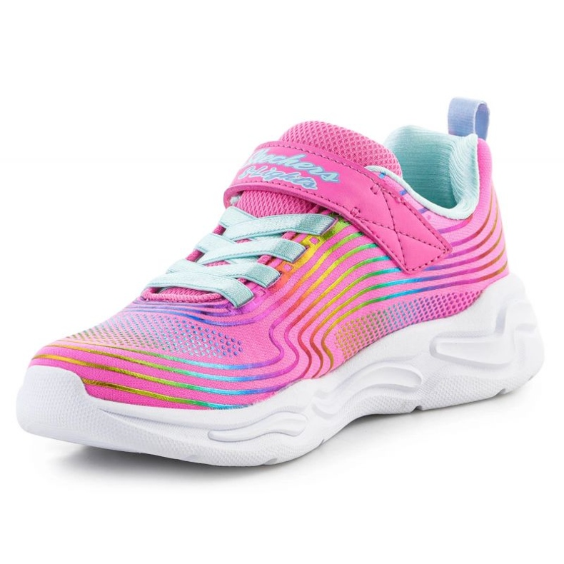 Chaussures Skechers S-Lights Wavy Beams 302338L-PKMT rose 2