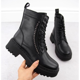 Bottes en cuir Big Star, isolées OO274A255 INT2062 noir 1