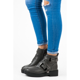 Vices Bottes à boucles gris 2