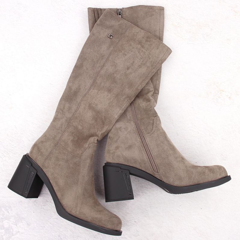 Bottines à talons en daim Potocki W 60314 WOL278B 1