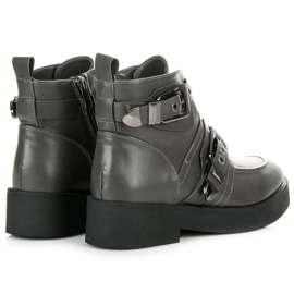 Vices Bottes à boucles gris 6