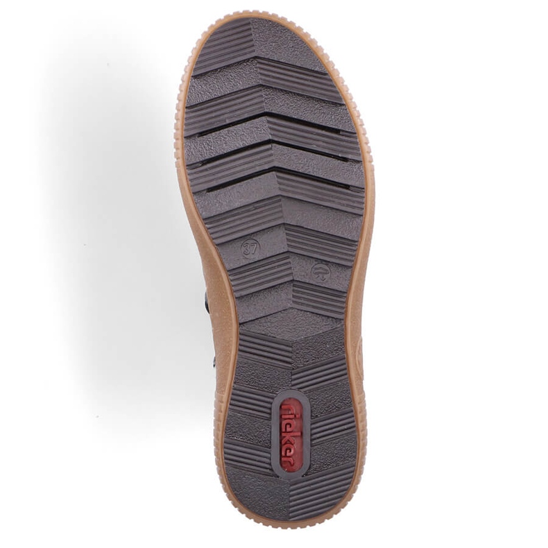 Bottines isolées pour femmes, bleues, Rieker Z6648-14 2 Bottines isolées pour femmes, bleues, Rieker Z6648-14 2
