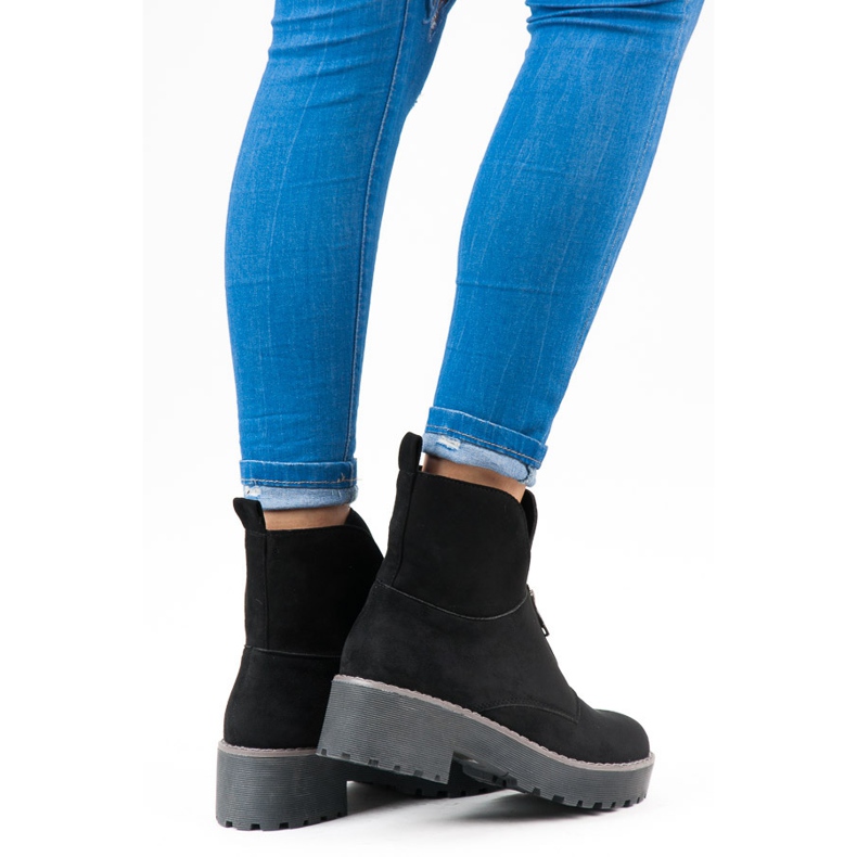 Vices Bottes fermées par une fermeture éclair le noir 2