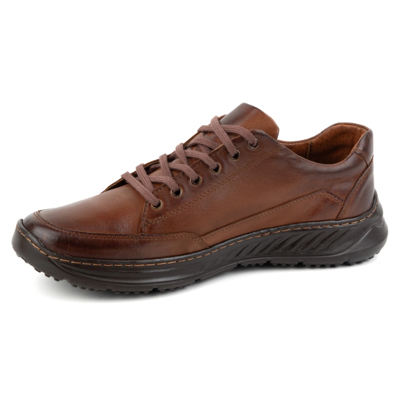 Olivier Chaussures décontractées en cuir pour hommes 928ma marron brun 1