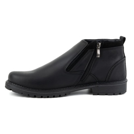 Olivier Bottines Chelsea homme en cuir, isolées, 140GT, noires 1