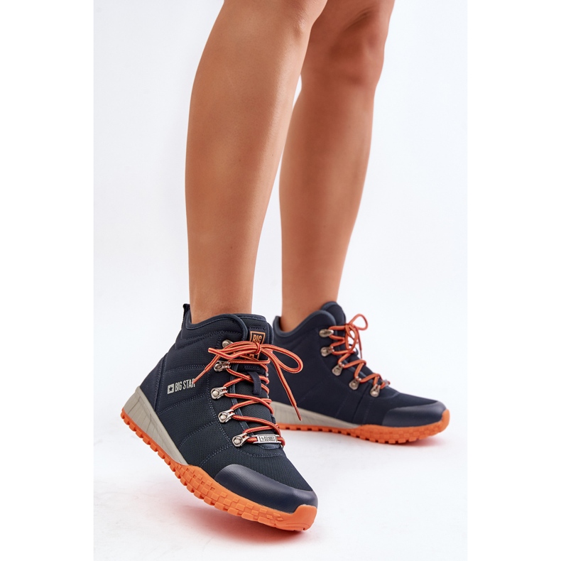 Chaussures de sport Trappers pour femmes Big Star KK274215 système de mousse à mémoire de forme bleu marine 2 Chaussures de sport Trappers pour femmes Big Star KK274215 système de mousse à mémoire de forme bleu marine 2