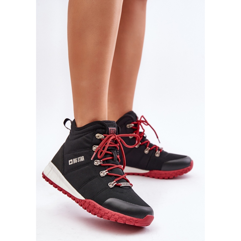 Chaussures de sport Trappers pour femmes Big Star KK274217 système de mousse à mémoire de forme noir le noir 2