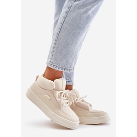 Baskets isolées Big Star pour femmes OO274A531 Crème beige 1 Baskets isolées Big Star pour femmes OO274A531 Crème beige 1