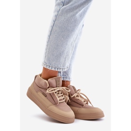 Baskets isolées Big Star pour femmes OO274A532 Beige 1