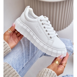 Baskets isolées Big Star pour femmes MM274616 Blanc blanche 2 Baskets isolées Big Star pour femmes MM274616 Blanc blanche 2